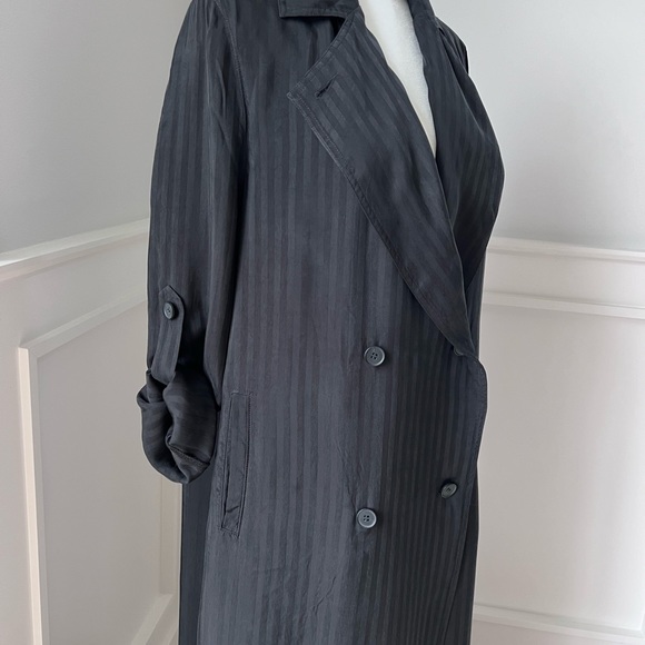 Raquel Allegra Black maxi trench coat size 0 - Picture 3 of 16